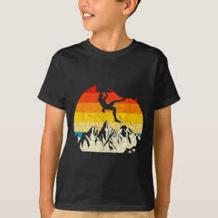 Bergsteigen Felsenkletterer Bergsteigen T-Shirt