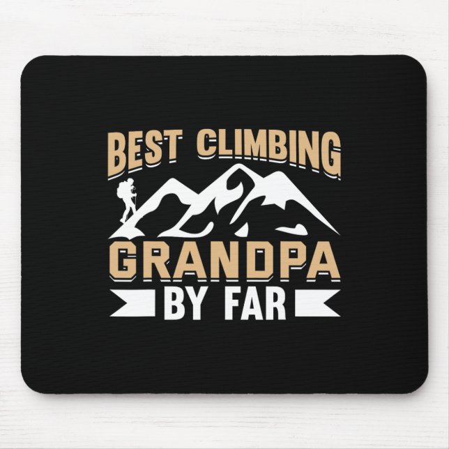 Bergsteigen Felsenklettern Großvater Kletterer Opa Mousepad (Vorne)