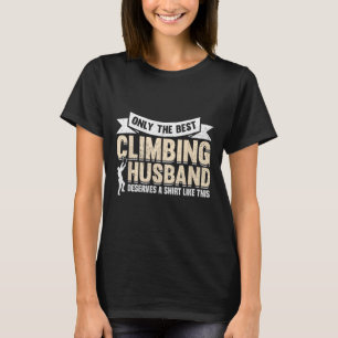 Bergsteigen Felsenklettern Kletterer Husbynd  T-Shirt