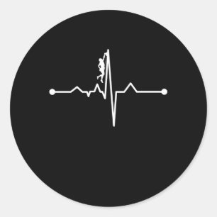 Bergsteigen im Val Piora Klettergarten Runder Aufkleber