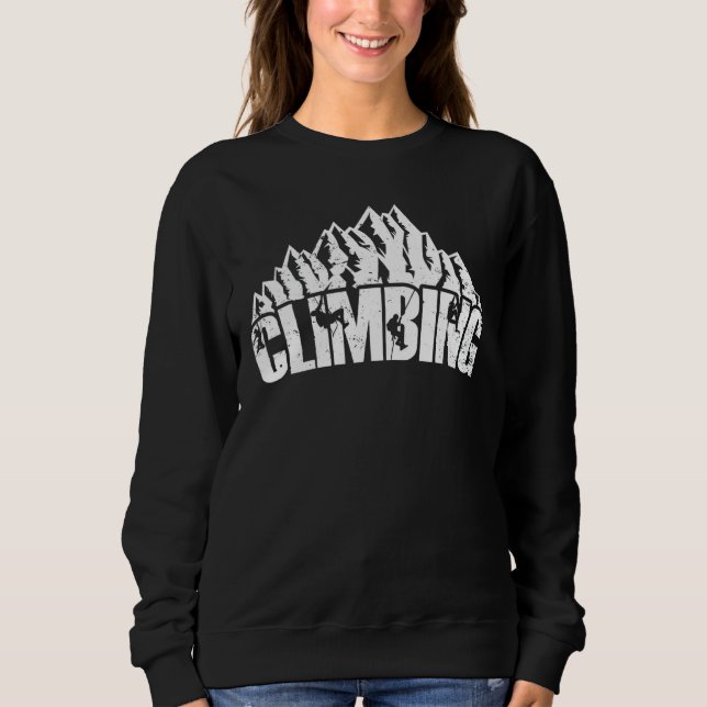 Bergsteigen Klettersteig Klettersteig Sweatshirt (Vorderseite)