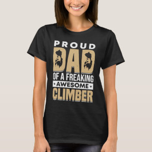 Bergsteigen Klettersteig Klettersteig Vater Klette T-Shirt
