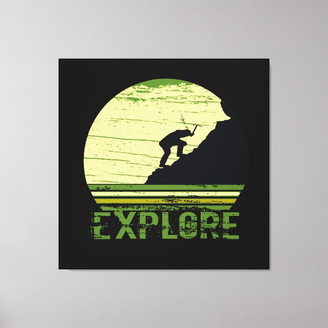 Bergsteigen Leinwanddruck (Vorderseite)