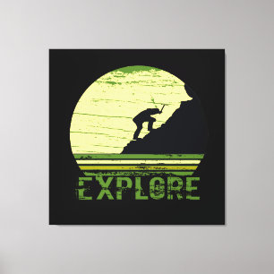 Bergsteigen Leinwanddruck