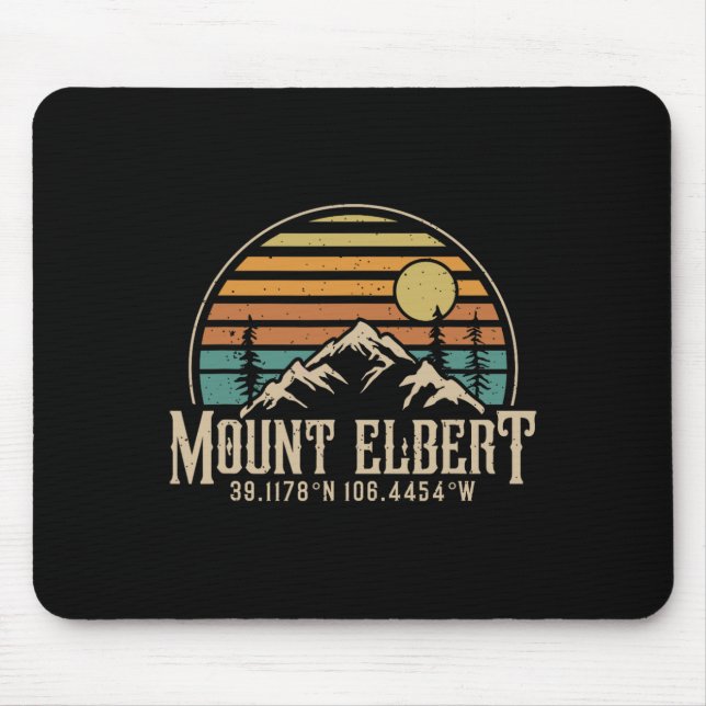 Bergsteigen Mt. Elbert Colorado Berg Mount Elbert Mousepad (Vorne)