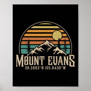Bergsteigen Mt. Evans Colorado Wandern Berg Mount  Poster