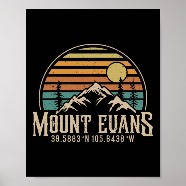 Bergsteigen Mt. Evans Colorado Wandern Berg Mount  Poster (Vorne)