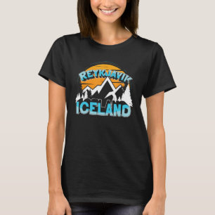 Bergsteigen Natur Wandern Wanderer Reykjavik Isla T-Shirt