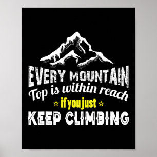Bergsteigen poster