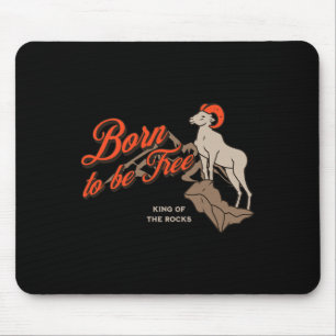 Bergsteigendes Dickhornschaf, Vintage-Outdoor Mousepad