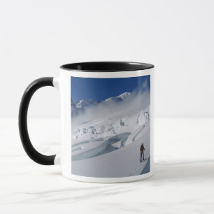 Bergsteiger auf dem Tasman-Gletscher in Mount Tasse