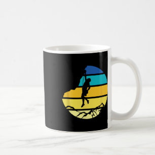 Bergsteiger Boulder Sport Hobby Retro Fels C Kaffeetasse