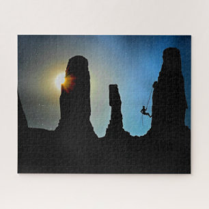 Bergsteiger Kletter Klettersport Bergsteigen Puzzle