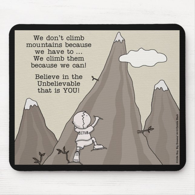 Bergsteiger Mousepad (Vorne)