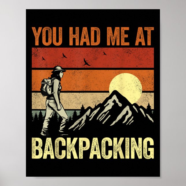 Bergsteiger-Rückpacker - Sie hatten mich bei Ba Poster (Vorne)