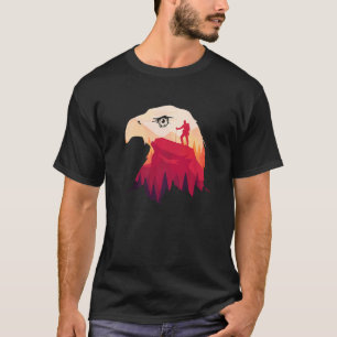 Bergsteigerberge Wanderkopfende T-Shirt
