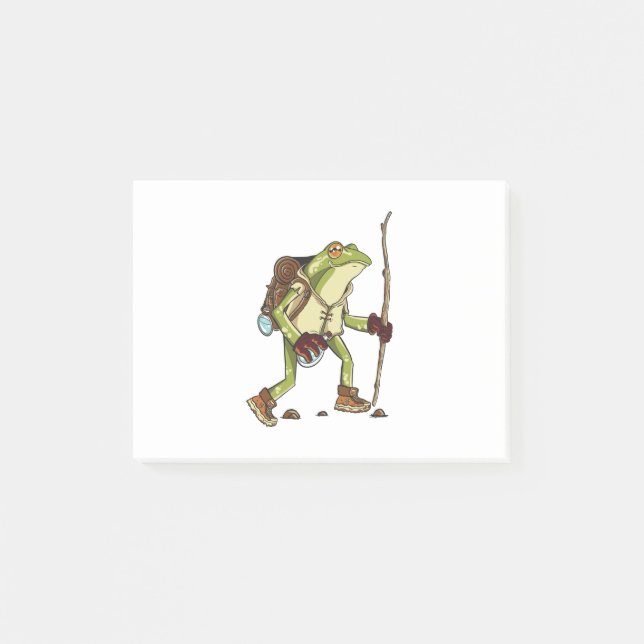 Bergsteigerfrosch Post-it Klebezettel (Vorderseite)