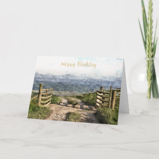 BERGSTRASSE KARTE (Vorderseite)