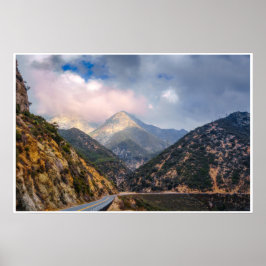 Bergstraßen-Fotoabzug | Malerischer Canyon-Blick Poster