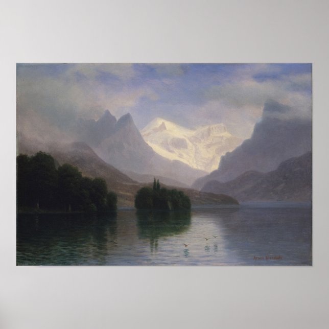 Bergszene Poster (Vorne)
