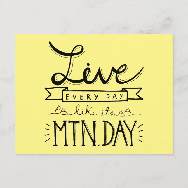 Bergtag Postkarte (Vorderseite)