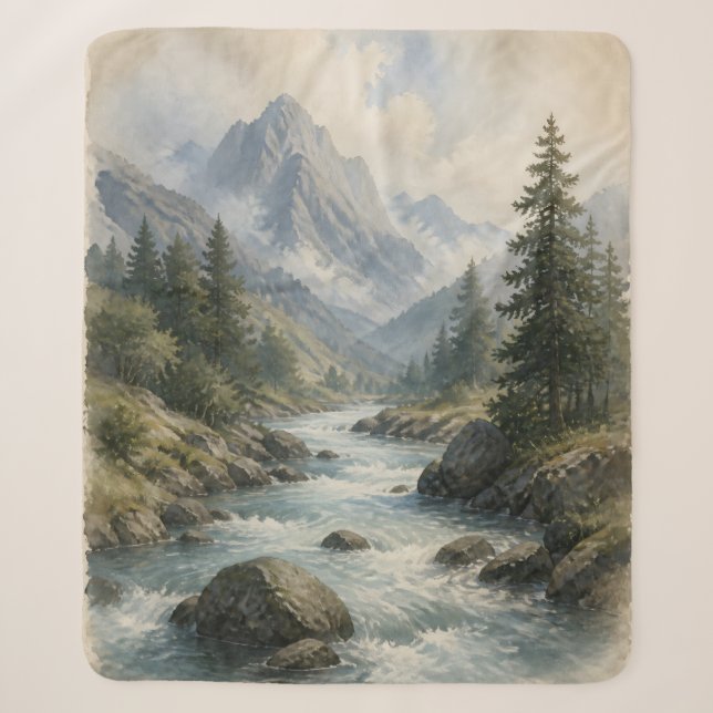 Bergtal Sherpadecke (Vorderseite)
