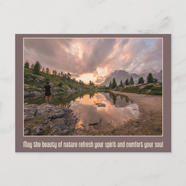 Bergteich-Postkarte Postkarte (Vorderseite)