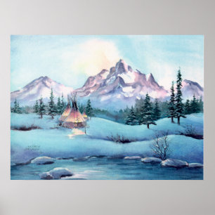 BERGTIPIS VON SHARON SHARPE POSTER