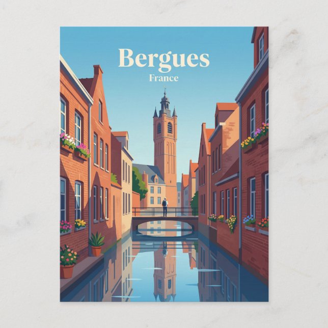 Bergues Frankreich Postkarte (Vorderseite)