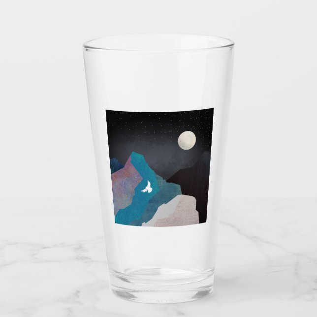 Bergvogellandschaft Glas (Vorderseite)