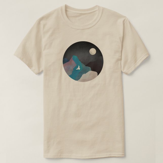 Bergvogellandschaft T-Shirt (Design vorne)