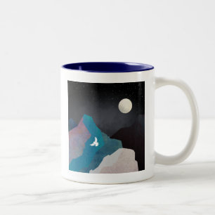 Bergvogellandschaft Zweifarbige Tasse