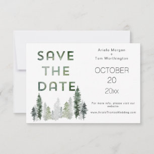 Bergwald modern save the date