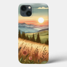 Bergwaldhügel Land Natur iPhone Case