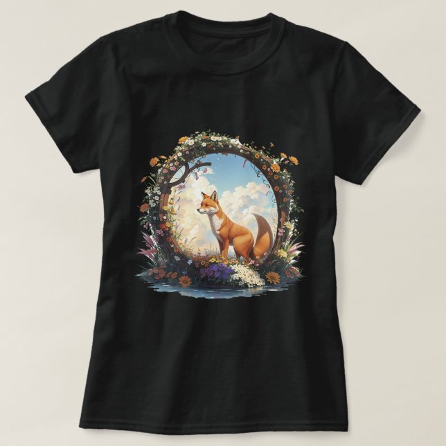 Bergwaldtiere Fox Nature T-Shirt (Design vorne)