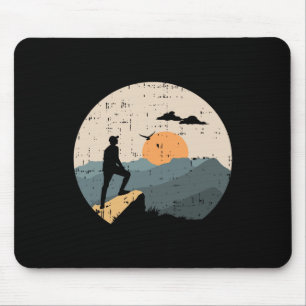 Bergwanderer Reisender Wanderer Bergsteiger Mousepad