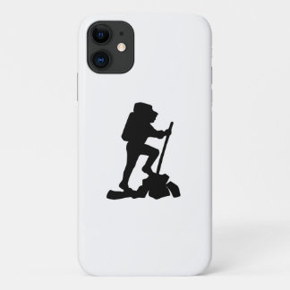 Bergwanderer Schwarze Silhouette Case-Mate iPhone Hülle