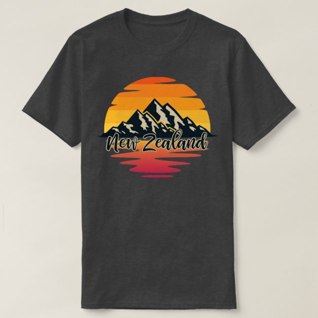 Bergwandern Neuseeland T-Shirt (Design vorne)