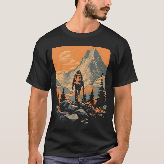 Bergwandern T-Shirt (Vorderseite)