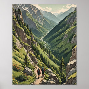 Bergwanderung Poster
