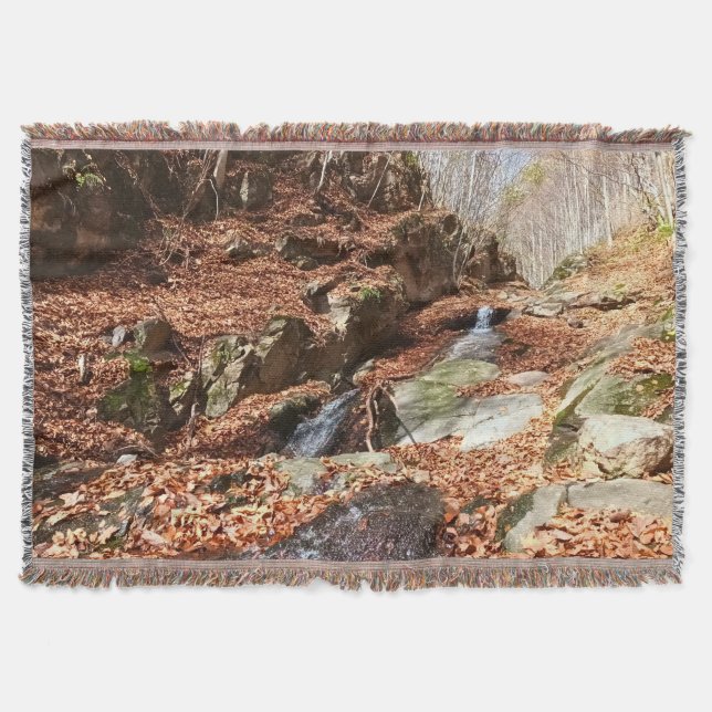 Bergwasserfall - Wilde Natur Rumänien Decke (Vorderseite)