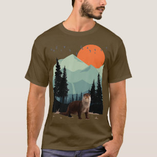 Bergwelt Abenteuer Sunset Pine Tree Sea T-Shirt