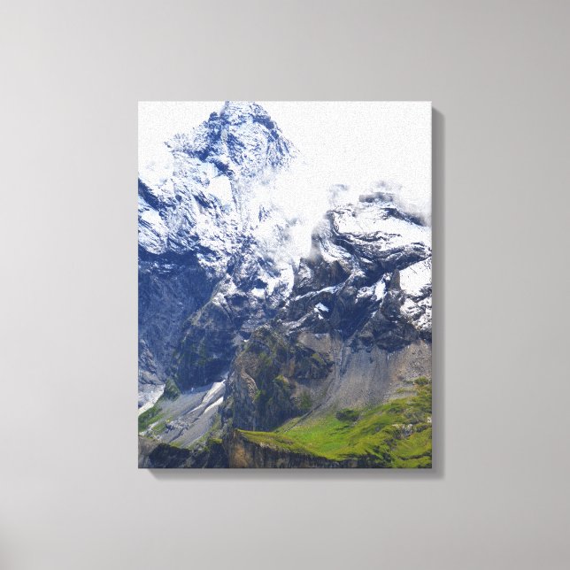 Bergwelt in den Schweizer Alpen Leinwanddruck (Vorderseite)