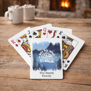 Bergwelt mit Familienname Spielkarten
