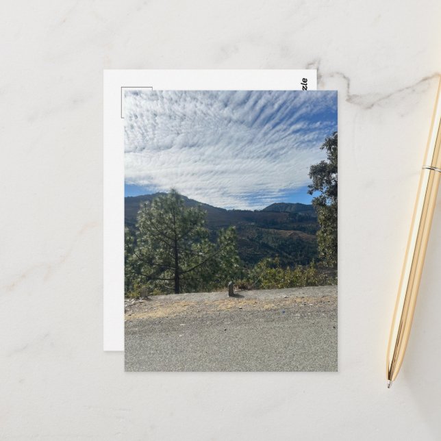 Bergwelt Postkarte (Vorderseite/Rückseite Beispiel)