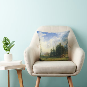 Bergwelt von Albert Bierstadt Kissen