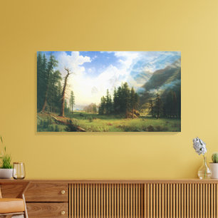 Bergwelt von Albert Bierstadt Leinwanddruck