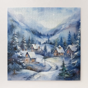 Bergwelt Winter Schnee Zuhause Weihnachten Puzzle