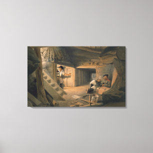 Bergwerk der Bastion du Mat, Platte 'vom Seat O Leinwanddruck