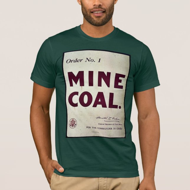 Bergwerk-Kohle T-Shirt (Vorderseite)